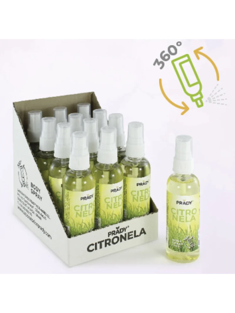 Body Spray Citronela – 100ml – Refrescante Natural Antimosquitos - Prady