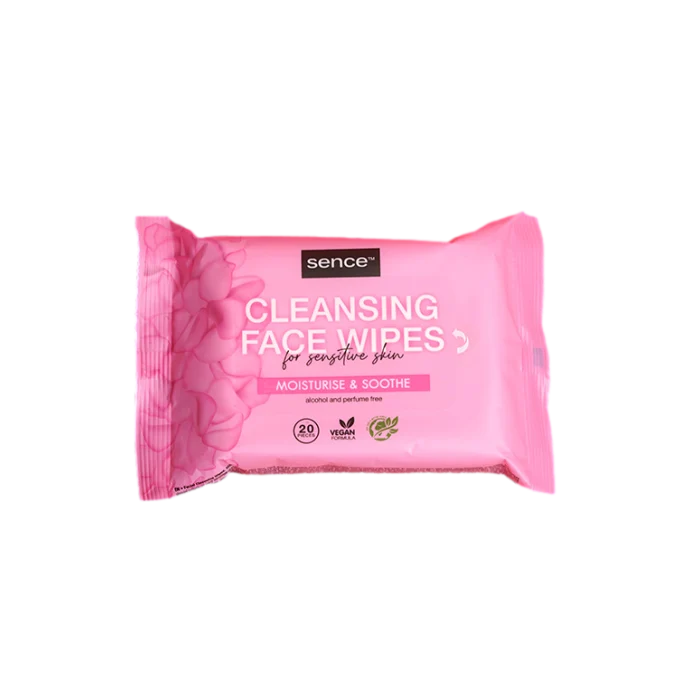 Sensitive Skin Toallitas Limpiadoras Faciales - Sence Beauty