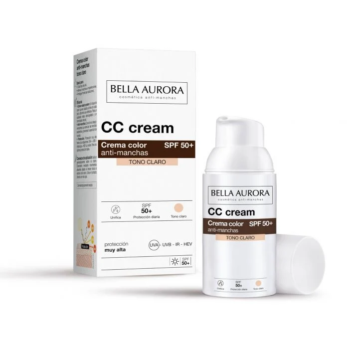 Crema con Color Anti-manchas SPF50+ - Bella Aurora
