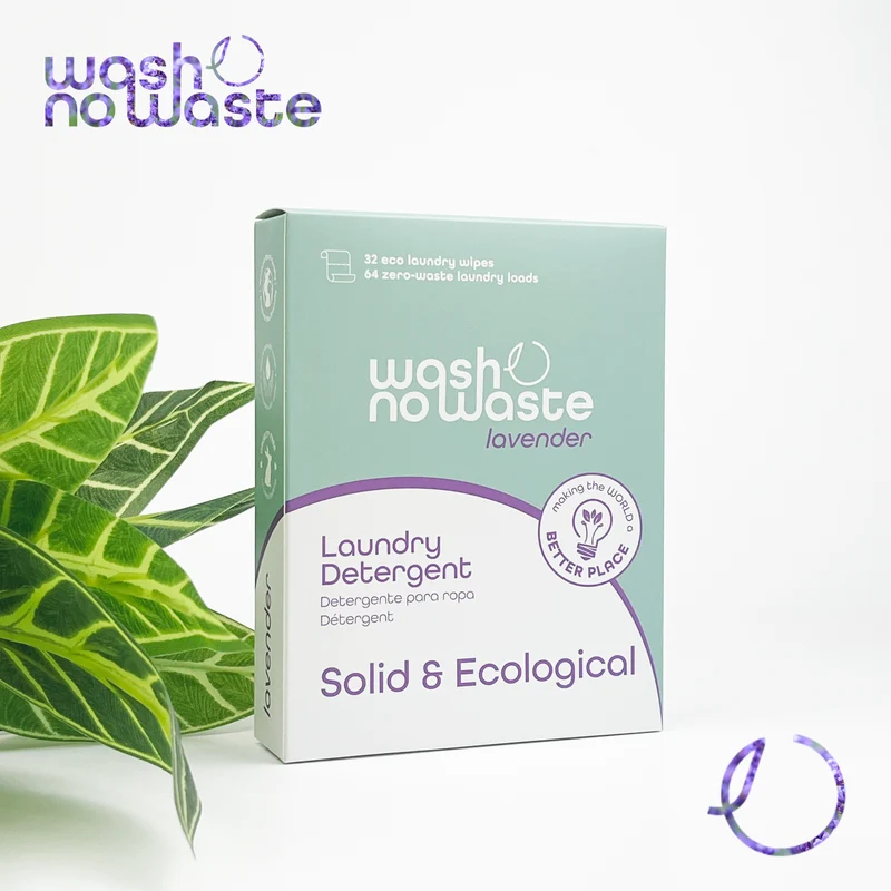 Detergente en tiras biodegradable - Lavanda - Wash No Waste