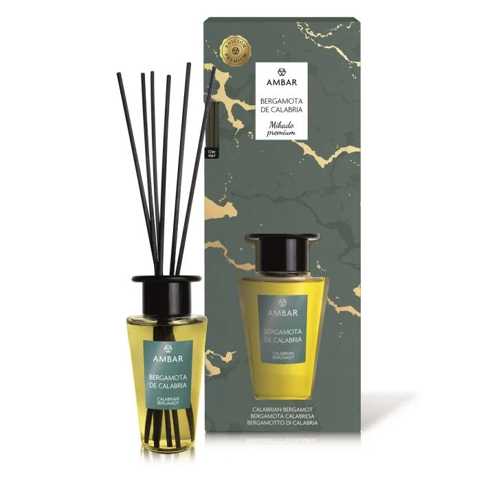 Ambientador Mikado Premium Bergamota: 85 ml - Ambar Perfums