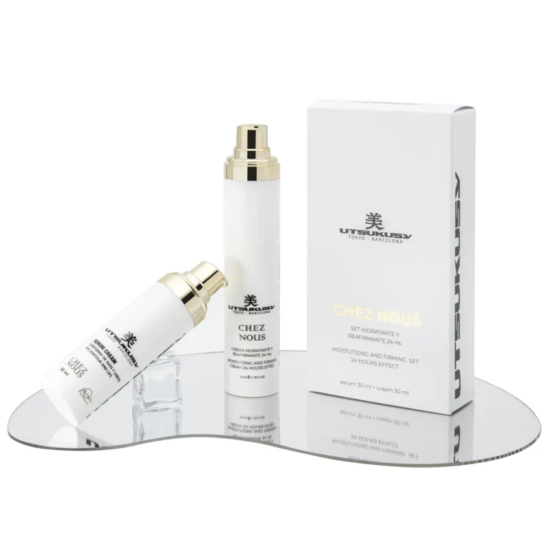 Kit Chez Nous: Crema Hidratante 50ml + Sérum Contorno de Ojos y Labios 30ml - Utsukusy