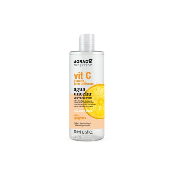 Agua Micelar Desmaquillante Vitamina C 400ml - Agrado