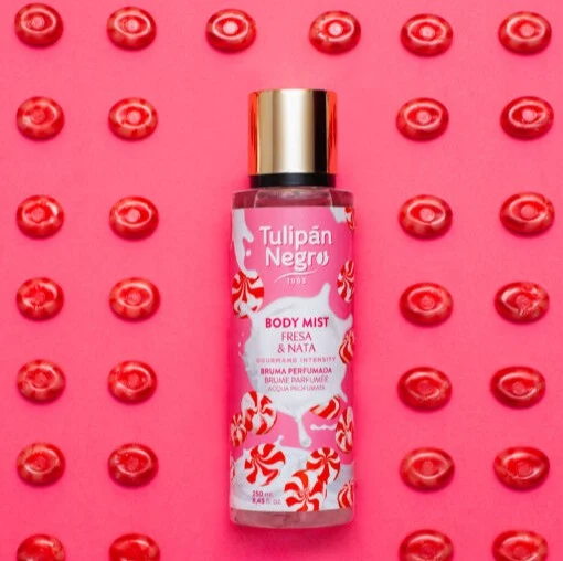 Body Mist Fresa & Nata 250ml - Tulipan Negro