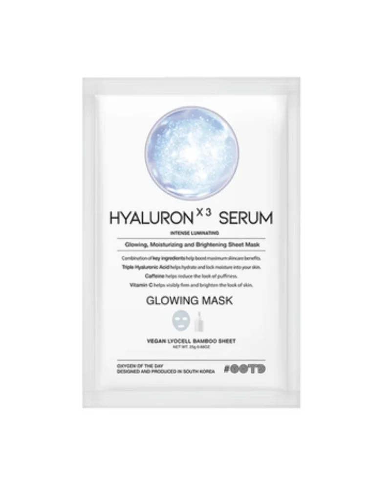 Mascarilla facial iluminadora Hyaluron x3 Serum - Ootd