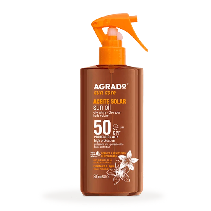 Aceite Solar Spf50 200 ml - Agrado