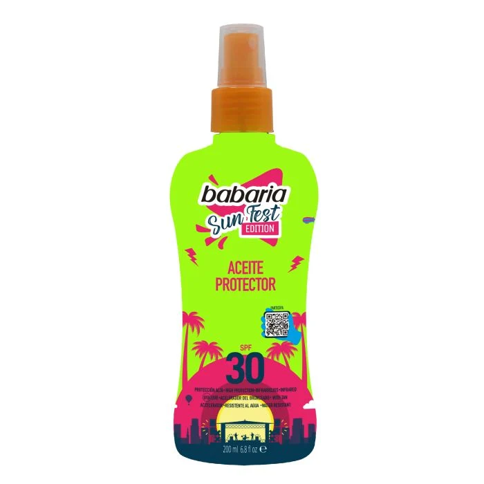 Aceite Protector Solar SPF30 Sunfest 200ml - Babaria