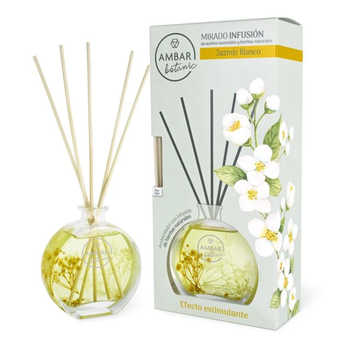 Mikado Infusión Jazmín Blanco 75 ml - Ambar Perfums