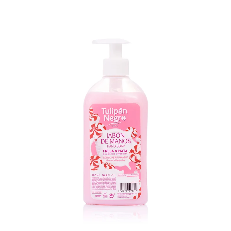 Jabón de Manos Fresa y Nata 500ml - Tulipan Negro