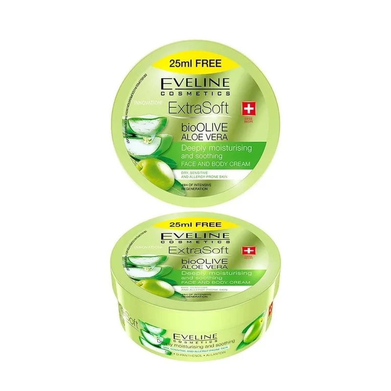 Crema Facial y Corporal Extra Soft Biooliva Aloe Vera - Eveline