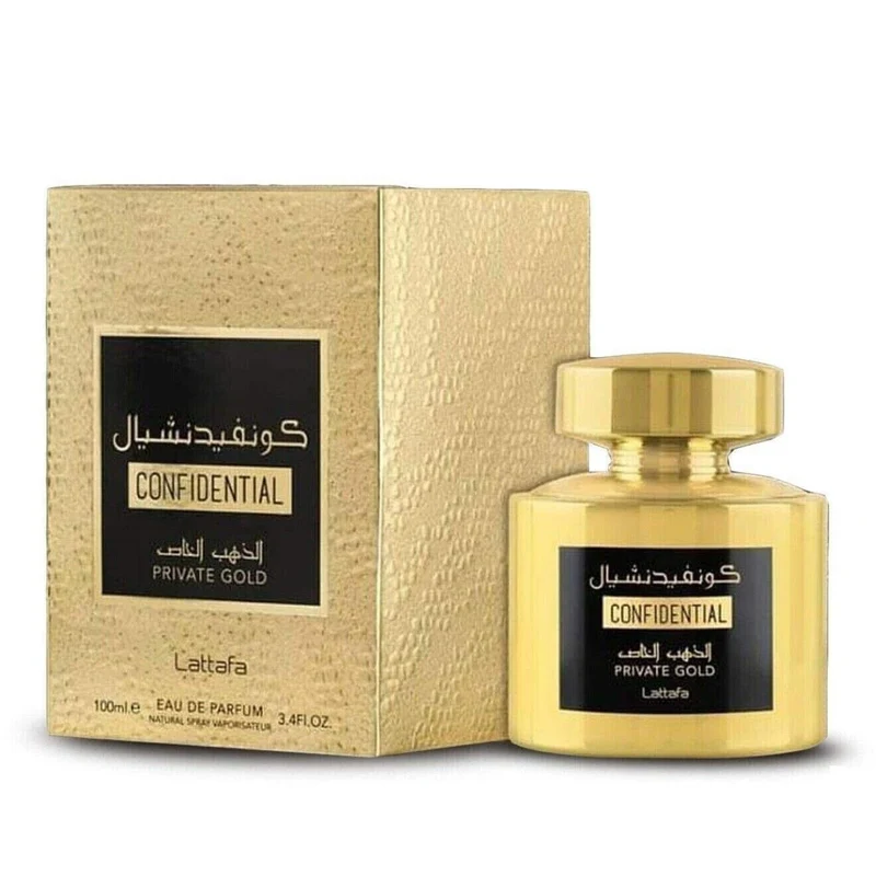 Eau de Parfum Unisex Confidential Private Gold 100 ml - Lattafa