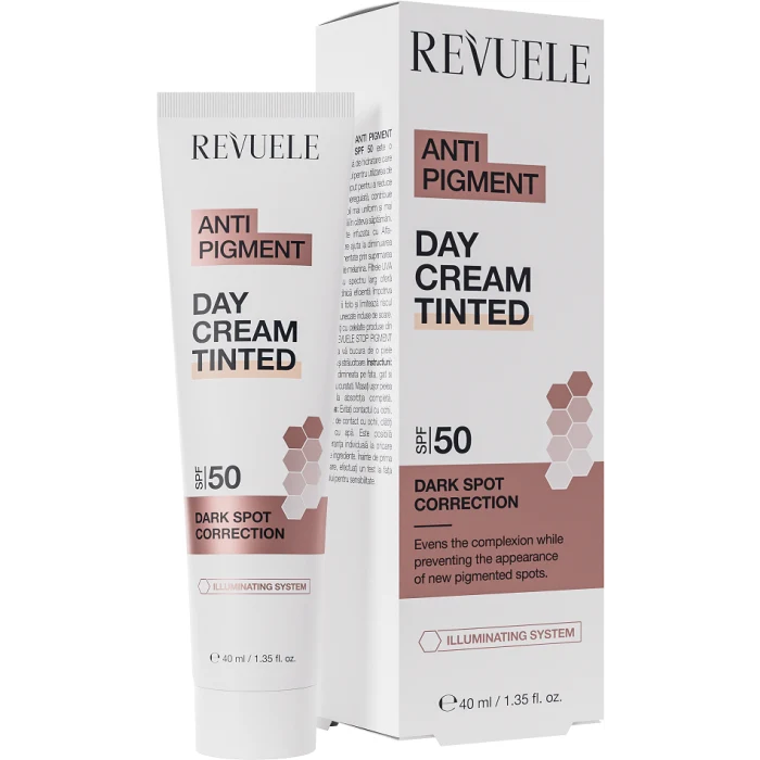 Crema de Día Anti Pigment Tinted Spf50 40 ml - Revuele