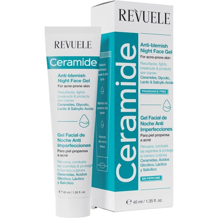 Ceramide Gel Facial de Noche Anti Imperfecciones - Revuele