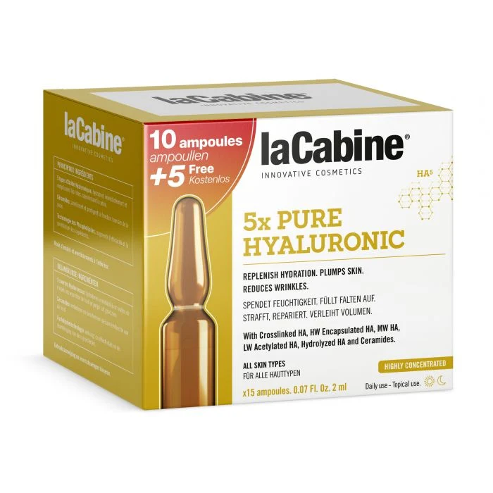 Ampollas ácido Hialurónico : 10 + 5 Unidades - La Cabine