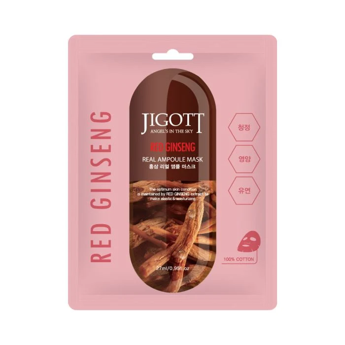 Mascarilla Facial de Ginseng Rojo Real Ampoule Mask 27 ml - Jigott