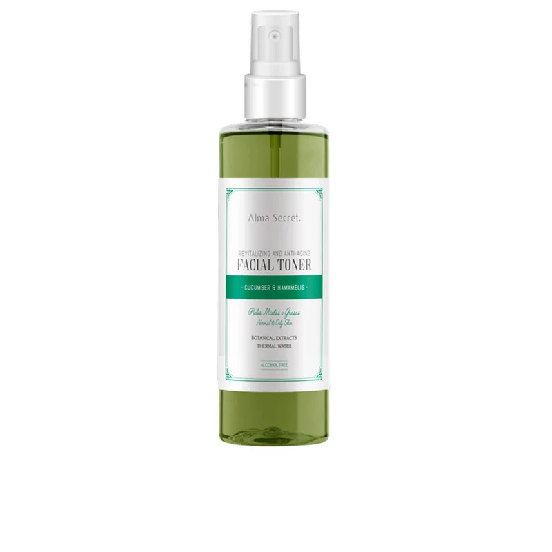 Tónico Revitalizante y Antiedad con Pepino & Hammamelis 200 ml - Alma Secret
