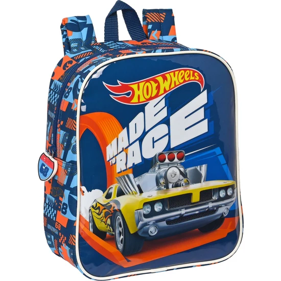 Mochila Guarderia Adapt.carro Hot Wheels "Speed Club" - Safta