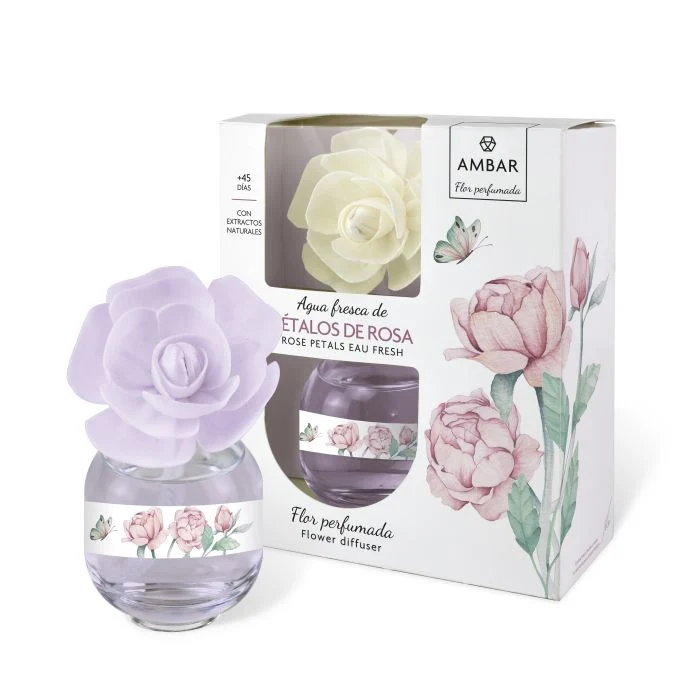 Agua Fresca de Pétalos de Rosa: 60 ml - Ambar Perfums