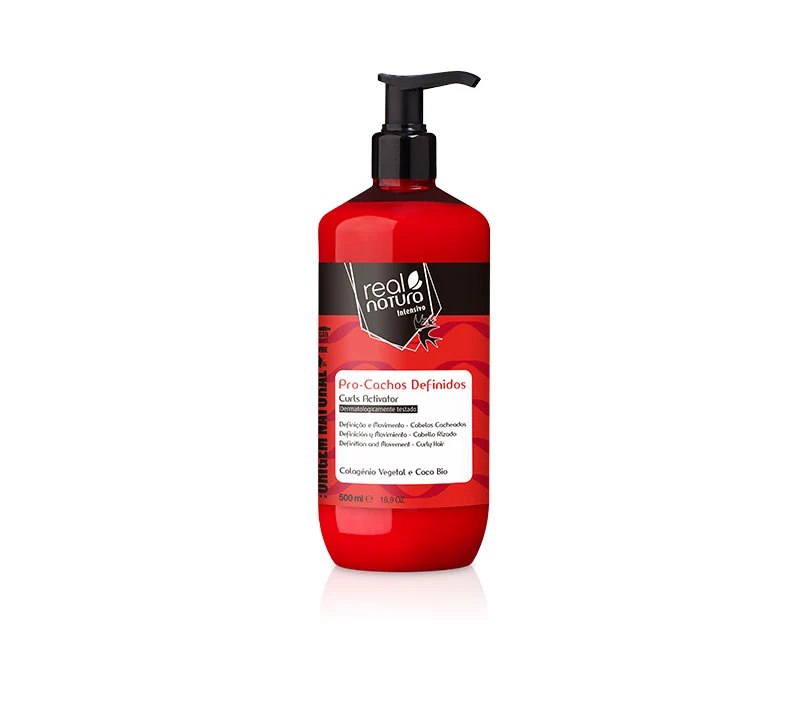 Activador de Rizos Intensos con Colágeno y Vitamina B5 - Ativador Cachos Intensos Colagénio E Vit. B5 500 ml - Real Natura
