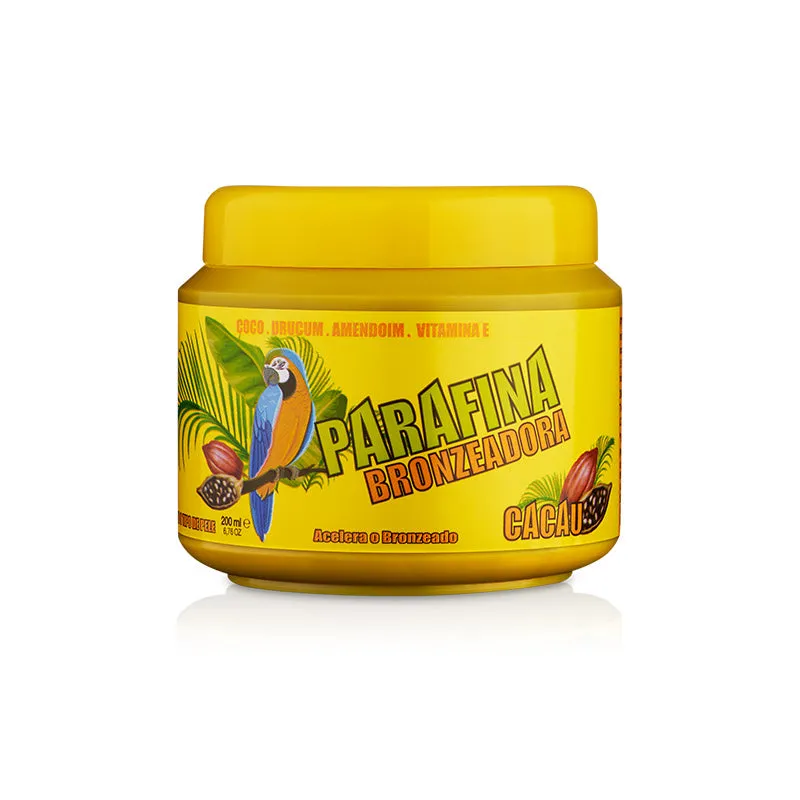 Mascarilla Bronceadora con Cacao y Parafina - Parafina Brozeadora Cacau 200 ml - Real Natura