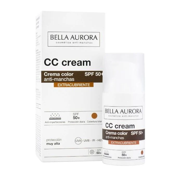 Crema con Color Antimanchas Spf 50+: Spf 50 30ml - Bella Aurora