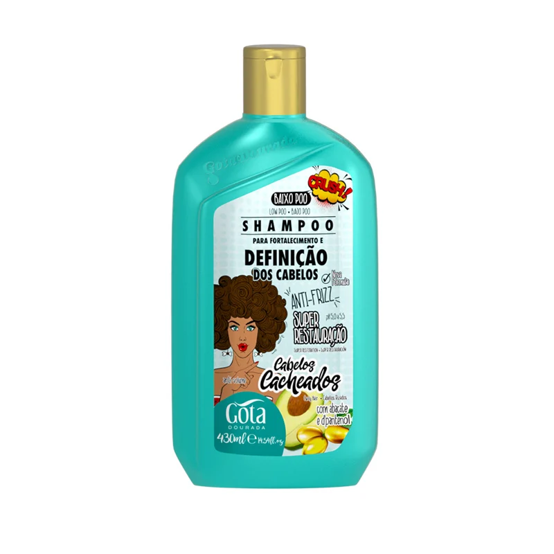 Shampoo Fortalecimento Cacheados 430ml - Gota Dourada