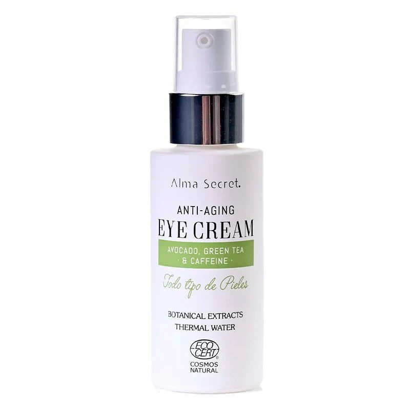 Tratamiento Contorno de Ojos Antiedad - Aguacate, Té Verde & Cafeína - 30 ml - Alma Secret