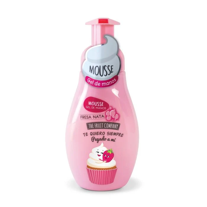 Jabón de Manos - Gel Mousse Fresa Nata - 250 ml - The Fruit Company