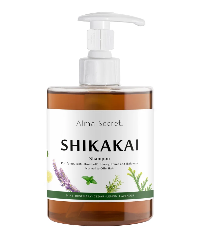 Champú Shikakai (para la Caída, Grasa, Caspa y Dermatitis) - 500 ml - Alma Secret