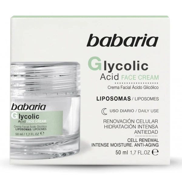 Crema Facial de Noche Glycolic Acid: 50 ml - Babaria