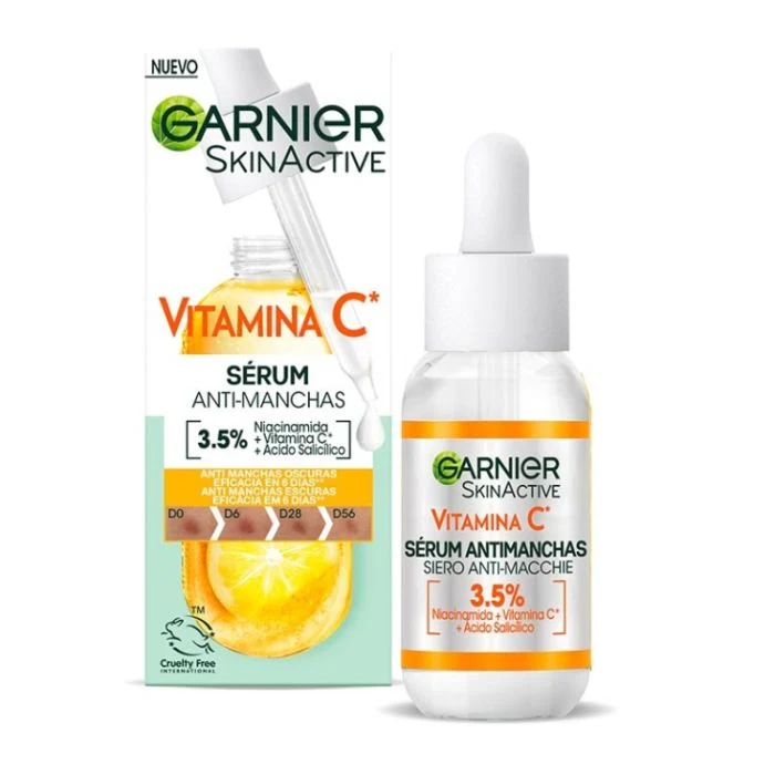 Skin Active Vitamina C Serum Antimanchas: 30 ml - Garnier