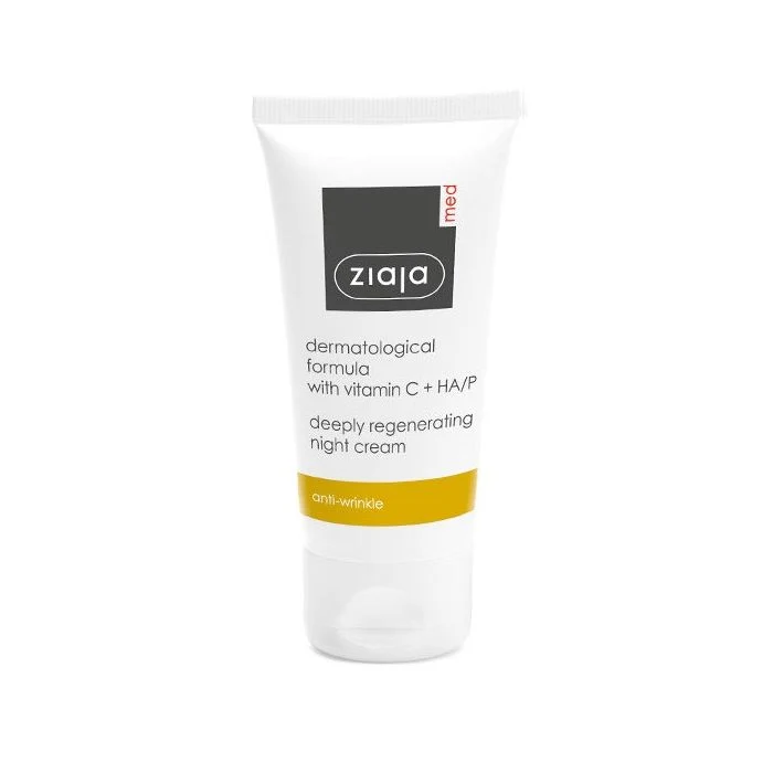 Crema de Noche Antiarrugas Regeneradora con Vitamina C y Ha/p - Ziaja