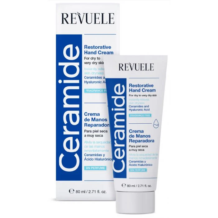 Crema de Manos Reparadora con Ceramida : 60 ml - Revuele