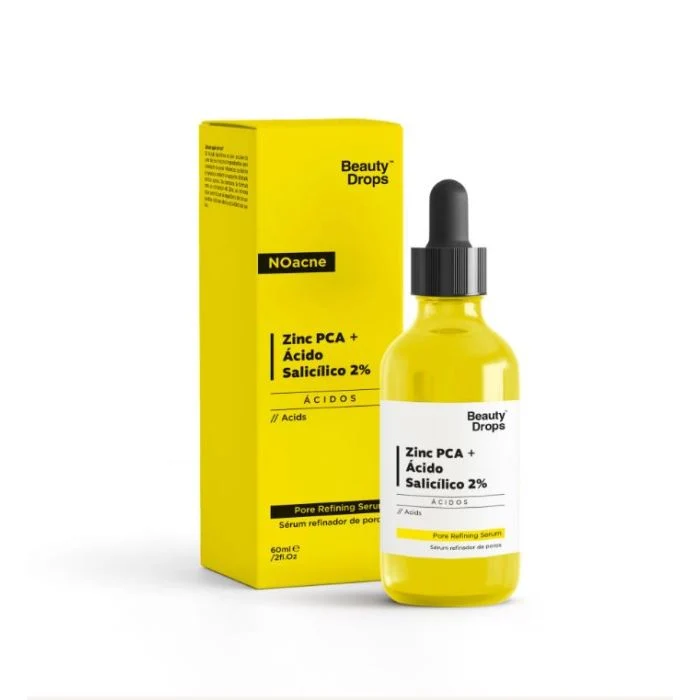 Serum Refinador de Poros Zinc Pca + ácido Salicílico 2% - Beauty Drops
