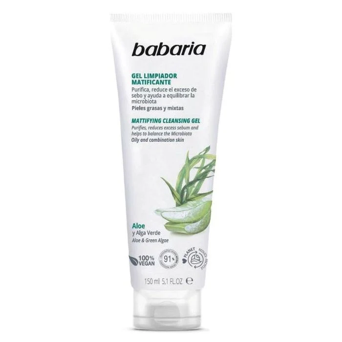 Gel Limpiador Matificante Aloe y Alga Verde - Babaria