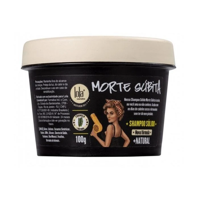 Champú Sólido Exfoliante Capilar - Morte Súbita 100g - Lola Cosmetics
