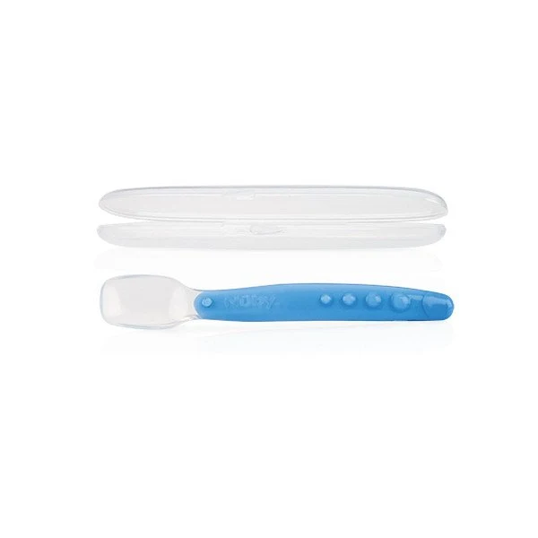 Cuchara de Silicona con Estuche Higiénico 3m+ - Nuby