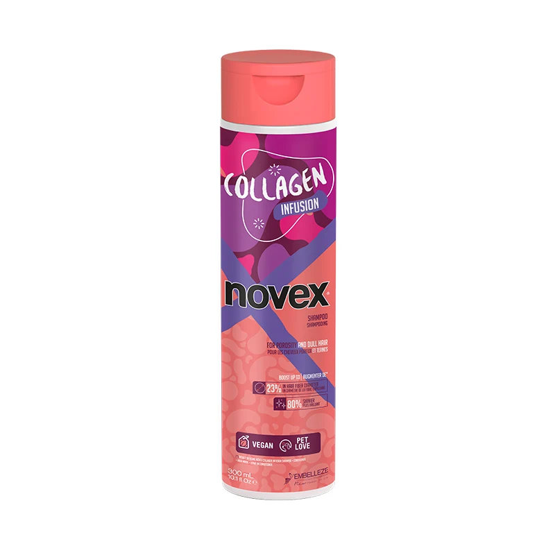 Champú Colágeno - Cabellos Porosos y sin Brillo - Novex