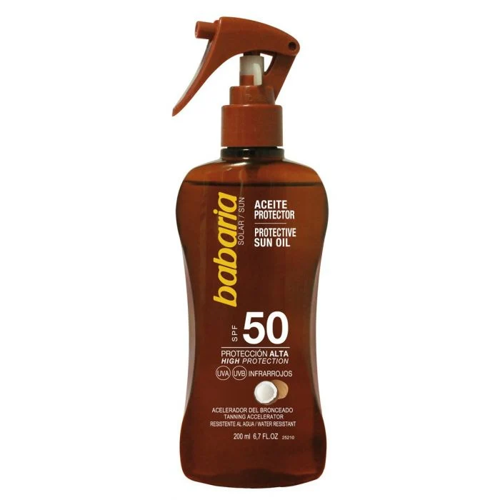 Aceite Protector Solar de Coco Acelerador Del Bronceado Spf50 - Babaria