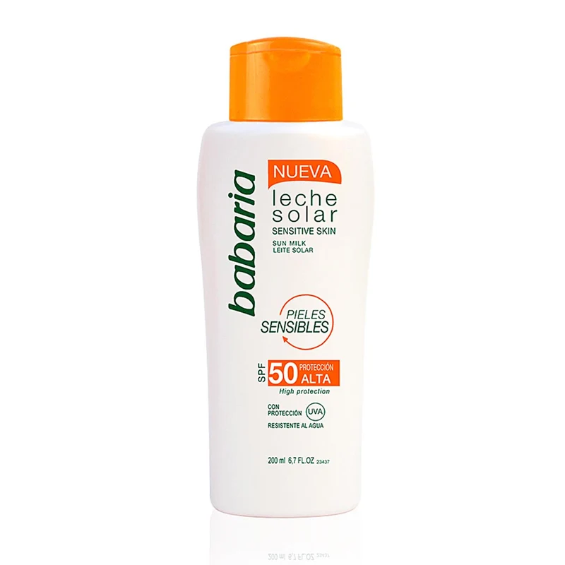 Leche Protector Solar Spf50 - Pieles Sensibles - Babaria