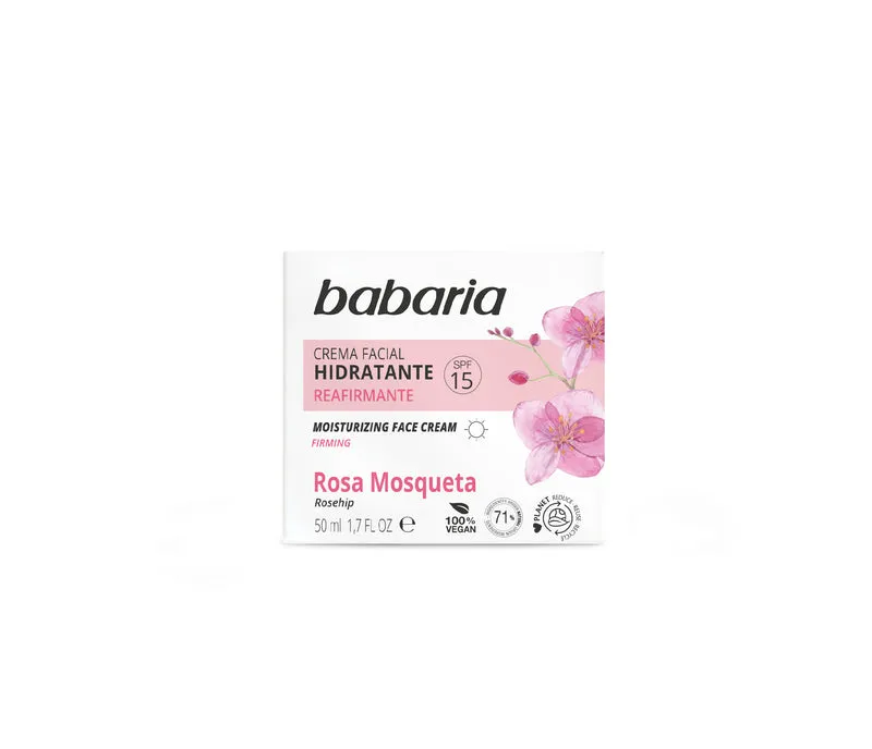 Crema Facial Hidratante Spf15 - Rosa Mosqueta 50 ml - Babaria