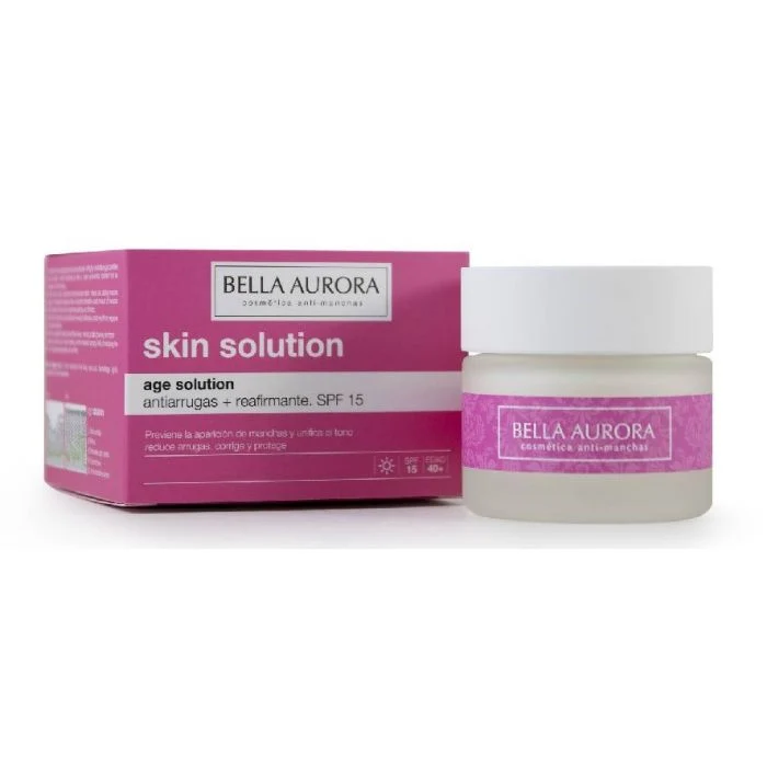 Age Solution Antiarrugas + Reafirmante Spf15 50ml - Bella Aurora