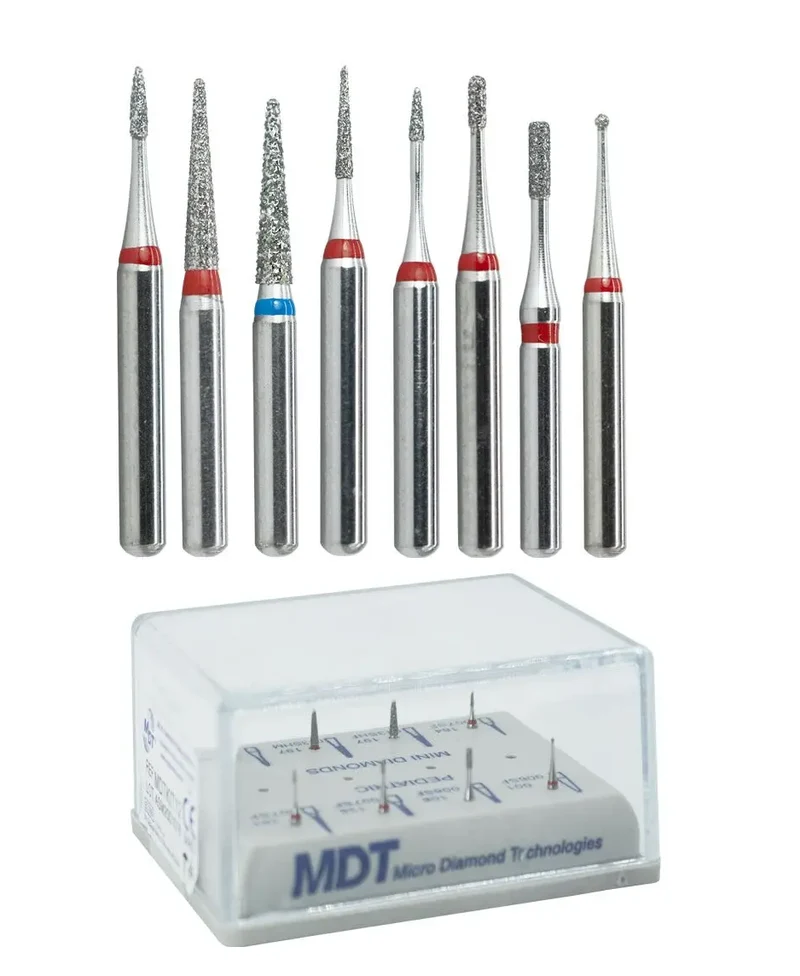KIT MDT DE FRESAS Dental DIAMANTE PEDIATRICO 8pz infantil