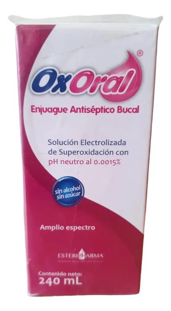 Oxoral Antiseptico Bucal 240 Ml Cirugía Inflamación Gingivitis