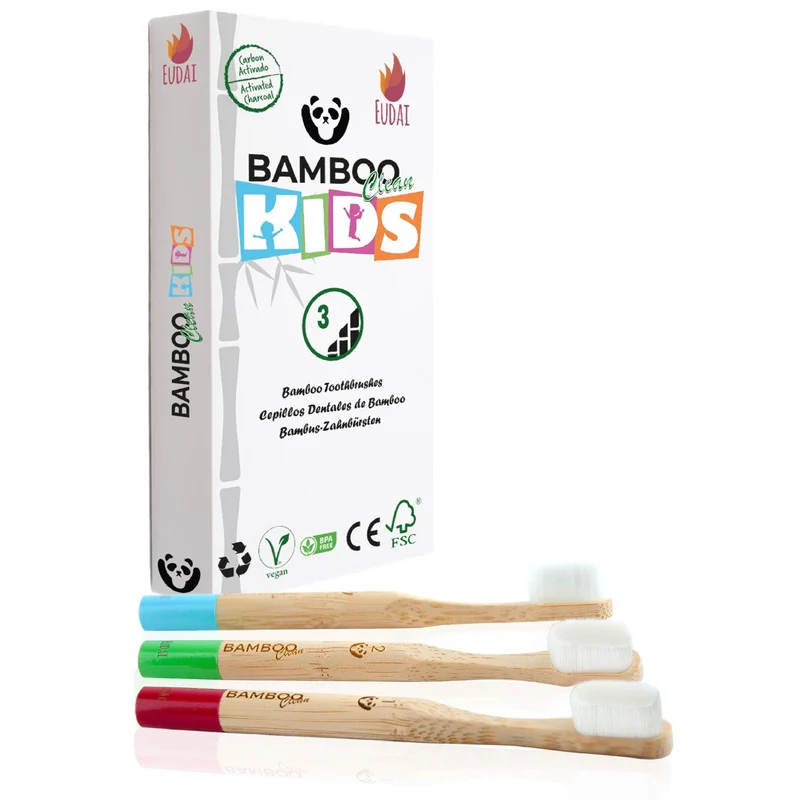 3 Cepillos de Bambú Nano