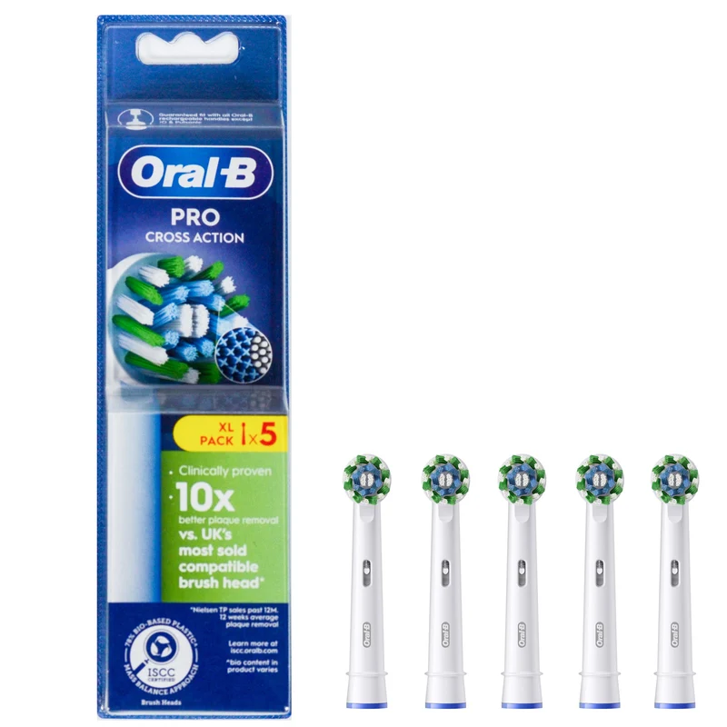 Oral-B Recambios Cross Action en Blanco - Pack de 5