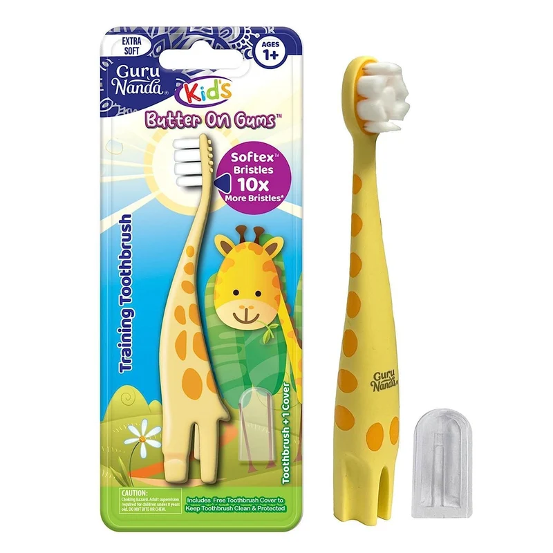 KIDS BUTTER ON GUMS GIRAFFE TRAINING TOOTHBRUSHES (24/Case)