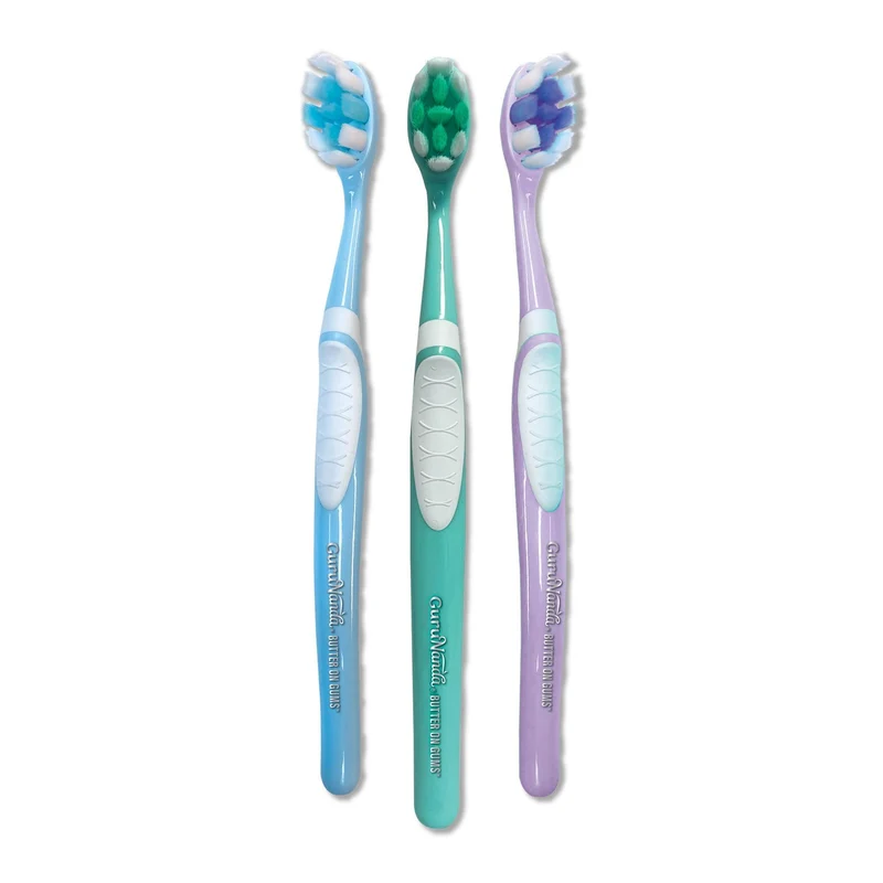 ASSORTED COLOR BUTTER ON GUMS TOOTHBRUSHES (200/Case)