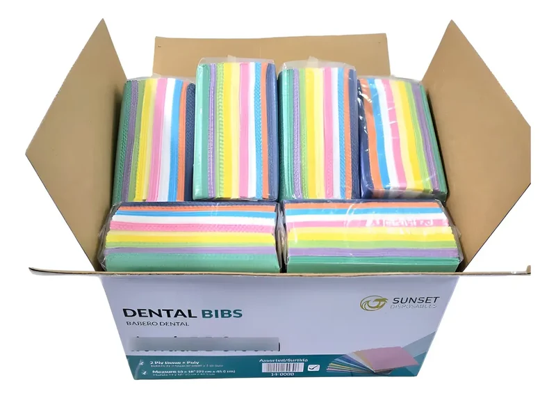 BABEROS CAMPOS DESECHABLE Surtidos Caja Master 500 pzas