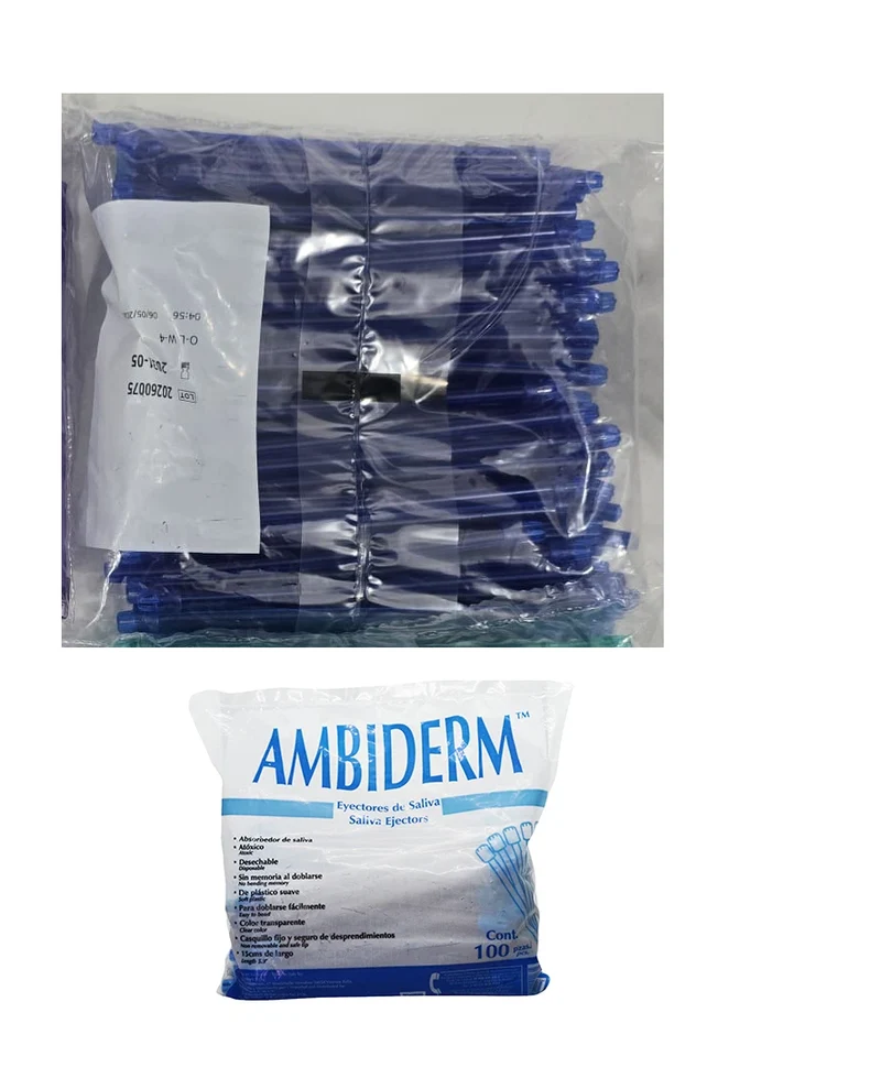 EYECTORES DE SALIVA ambiderm de colores